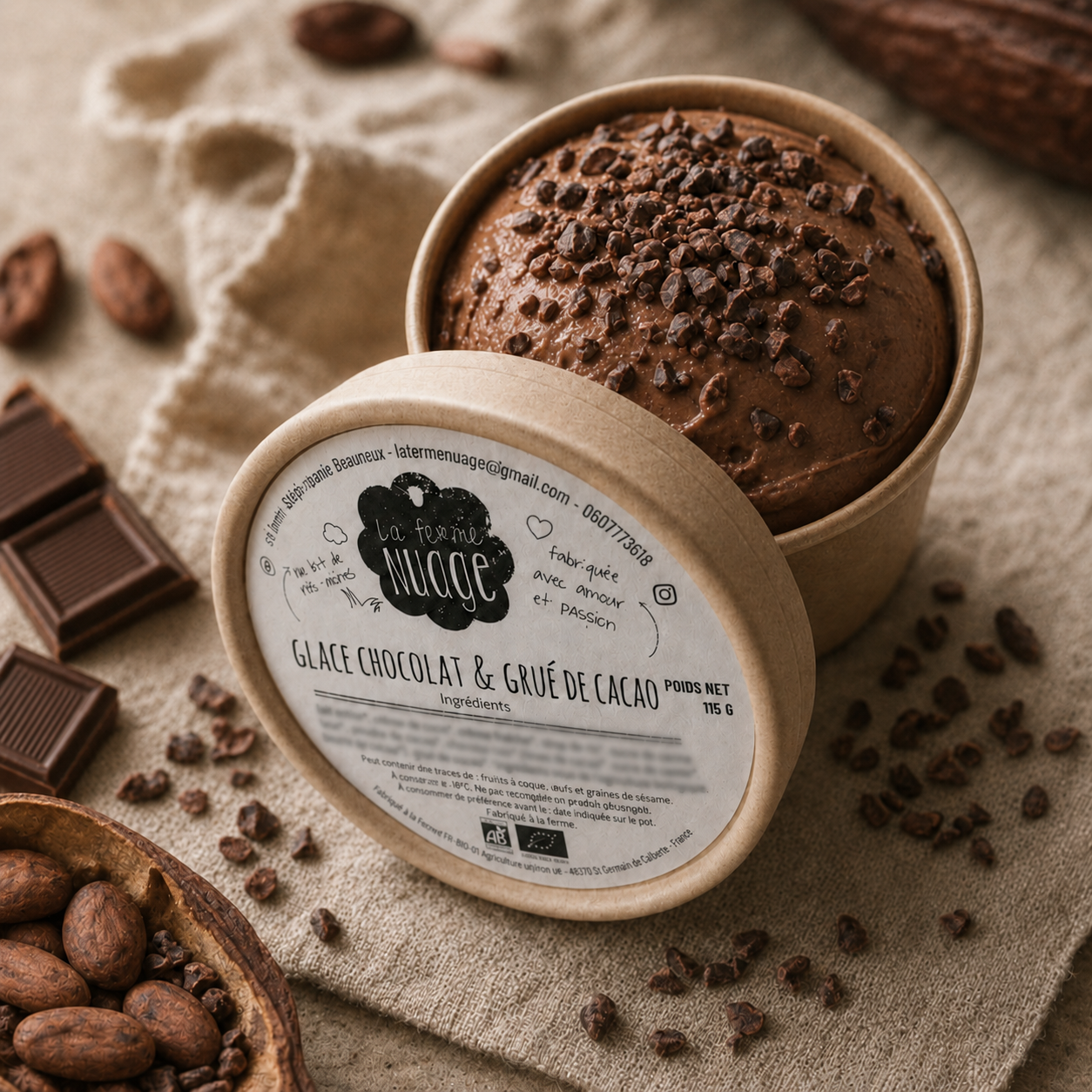 Chocolat & grué de cacao